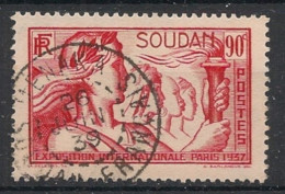 SOUDAN - 1937 - N°YT. 97 - Exposition Internationale 90c Rouge - Oblitéré / Used - Usati