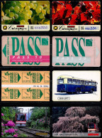 TRANSPORT - Lot De 8 Cartes De Transport Métro-Bus - Collezioni