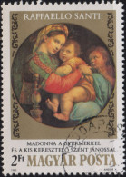 1983 Ungarn ° Mi:HU 3614A, Sn:HU 2788, Yt:HU 2856, Sg:HU 3497, AFA:HU 3502, PHu:HU 3577,Madonna And Child With St. John - Used Stamps