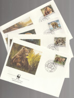 Joegoslavië 1988, FDC Unused, WWF, Brown Bear - Maximumkarten