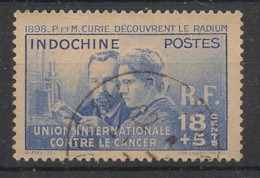 INDOCHINE - 1938 - N°YT. 202 - Marie Curie - Oblitéré / Used - Oblitérés