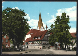 AK Unterweissach B. Backnang, Rathaus Und Ev. Kirche  - Backnang