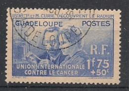 GUADELOUPE - 1938 - N°YT. 139 - Marie Curie - Oblitéré / Used - Usados