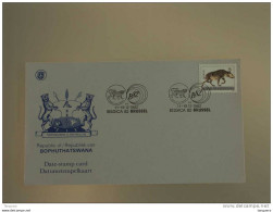 Bophuthatswana 1982 Belgica 82 Brussel Datumstempelkaart Date-stamp Card Carte Cachet - Bofutatsuana