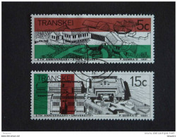 Transkei 1981 5e Anniv. De L'indépendance Drapeau édifices Maison Présidentielle Université  Yv 96-97 O - Transkei