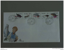 Transkei 1983 FDC Visvliegen, Mouches Artificielles Pour La Pêche (IV) Yv 115-119 - Transkei