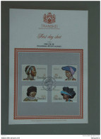 Transkei 1981 FDC Sheet Xhosa Head-dresses Coiffures Des Femmes Yv 92-95 - Textil