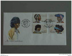 Transkei 1981 FDC Xhosa Head-dresses Coiffures Des Femmes Yv 92-95 - Textil