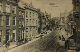 Leiden // Breestraat Met Tram (links Hotel Levedag) 1914 - Leiden