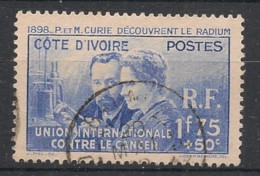 COTE D'IVOIRE - 1938 - N°YT. 140 - Marie Curie - Oblitéré / Used - Gebruikt