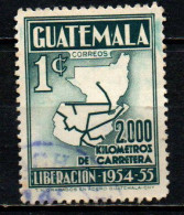 GUATEMALA - 1956 - Map Showing 2,000 Km. (1,243 Miles) Of New Roads - USATO - Guatemala