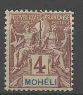 MOHELI N° 3 NEUF** LUXE SANS CHARNIERE / Hingeless / MNH - Unused Stamps