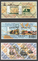 Nederland NVPH 1926, 2010 En 2103 Alle Blok 150 Jaar Postzegels In Nederland 2000-02 Used Gestempeld - Usati