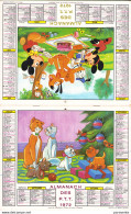 Calendrier Poste 1972 - MICKEY / ARISTOCHATS - Agendas & Calendriers