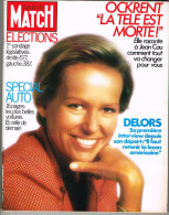 PARIS MATCH N°1846 Du 12 Octobre 1984 Christine Ockrent - Delors - Spécial Auto: 16 Pages-Sondage élections Législatives - Allgemeine Literatur