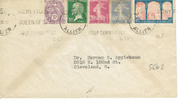 Tarifs Postaux Etranger Du 01-08-1926 (21) Pasteur N° 174 30 C. + Semeuse 20 C. + 40 C. + Centenaire Algérie + Blanc 10 - 1922-26 Pasteur