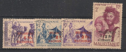 MAURITANIE - 1941 - N°YT. 119 à 122 - Secours National - Oblitéré / Used - Oblitérés