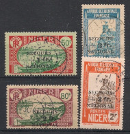 NIGER - 1941 - N°YT. 89 à 92 - Secours National - Oblitéré / Used - Gebruikt