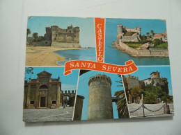 Cartolina Viaggiata "CASTELLO DI SANTA SEVERA" Vedutine 1980 - Other Monuments & Buildings