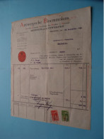 Antwerpsche BLOEMMOLENS ( Anversoise Des Moulins ) MERXEM Bij Antwerpen ( Zie Scan ) 1940 Factuur Met TAX Zegels ! - 1900 – 1949