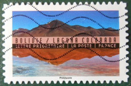 1363 France 2016 Oblitéré Autoadhésif  Reflets Paysages Du Monde Bolivie Laguna Colorada - Altri & Non Classificati