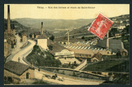 CPA - Carte Postale - France - Thizy - Vue Des Usines Et Route De Saint Victor (CP24513) - Thizy