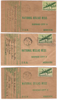 Storia Postale U.S.A. 1946. N. 11 Lettera Di Posta Aerea Per Missouri ( Bellas Hess). - Storia Postale