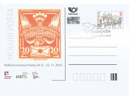 CDV PM 106 Czech Republic Pigeon Post Exhibition In Post Museum 2015 - Ansichtskarten