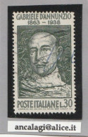 USATI ITALIA 1963 - Ref.0168A "GABRIELE D'ANNUNZIO" 1 Val. Da L.30 - - 1961-70: Afgestempeld