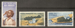 French SOMALI Landscape  Set 3 Stamps  MNH - Other & Unclassified