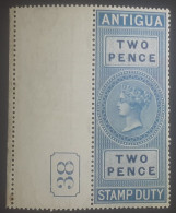 Antigua Stamp Duty Neufs Et Gomme 1870 - 1858-1960 Colonia Britannica