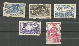 Guinée N°180 à 184 Neufs Avec Charnière* Cote 6.20€ - Nuevos