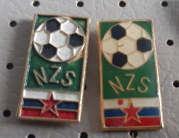 Football Federation Of Slovenia NZS Soccer Socker Calcio SLovenia Ex Yugoslavia Pins - Calcio