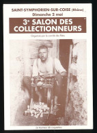 CPSM / CPM 10.5 X 15 Rhône SAINT SYMPHORIEN SUR COISE 3° Salon Collectionneurs 02-05 ??  Tourneur De Coquetiers - Saint-Symphorien-sur-Coise