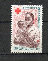 COMORES N° 45  NEUF SANS CHARNIERE COTE 3.50€   CROIX ROUGE - Unused Stamps