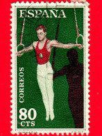 SPAGNA - Usato - 1960 - Sport - Ginnastica - 80 - Oblitérés