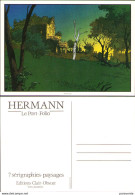 HERMANN : Carte Poste Pour Port Folio PAYSAGES Edition CLAIR OBSCUR - Cartoline Postali