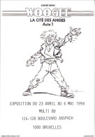 BENN : Carte Invitation Exposition WOOGEE à Librairie MULTIBD En 1994 - Postkaarten