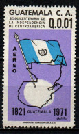 GUATEMALA - 1971 - Flag And Map Of Guatemala - Central American Independence, Sesqui - USATO - Guatemala