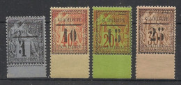 GUADELOUPE - 1889 - N°YT. 6 à 9 - Type Alphée Dubois - Série Complète Bord De Feuille - Neuf Luxe ** / MNH - Neufs