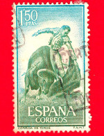 SPAGNA - Usato - 1960 - Tauromachia - La Corrida - Bullfighting - Passaggio A Sinistra - 1.50 - Oblitérés