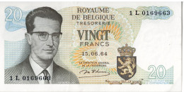 BELGIQUE - 20 Francs 1964 - 20 Francs