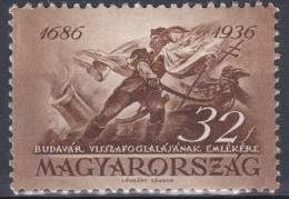 Hongrie 1936 Mi  545 MH * 250e Anniversaire De La Reprise De Budapest Aux Turcs  (A10) - Unused Stamps