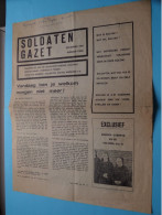 SOLDATEN GAZET Dec 1969 - Nummer 2 > Maandblad Van De Soldatenvakbond ( SOLVAK ) Zie Scans ( 4 Pag.) Gevouwen Ex.! - Documentos