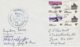 Ross Dependency University Of Cantebury  Antarctic Research Unit 6 Signatures Ca Scott Base 8 JAN 1980 (SO186) - Forschungsstationen