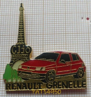 PAT14950 RENAULT GRENELLE CLIO ROUGE PARIS TOUR EIFFEL - Renault