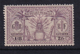 New Hebrides - France: 1925   Weapons & Idols   SG F51   2fr (1/8d)   MH - Nuevos