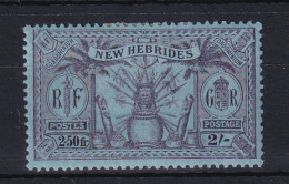 New Hebrides: 1925   Weapons & Idols   SG50   2/- (2.50fr)   MH - Nuevos