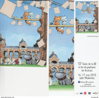 HERENGUEL Duo (carte + Marque Page) Salon ROUBAIX 2015 - Lesezeichen
