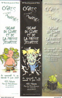 3 Marque Page Differents Pour Salon OGRES ET MONSTRES 2009 - Marcapáginas